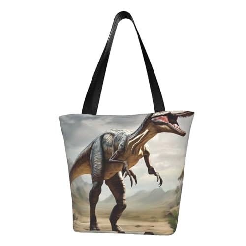 Velociraptor Dinosaurier 03 Druck Bequeme Schultertasche Sommer Handtasche Reise Strand Arbeit Alltag Vielseitig Tragen von CADREWY