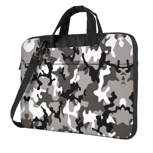 ack Laptoptasche, vielseitig, weich, für Damen und Herren, Grau / Weiß von CADREWY