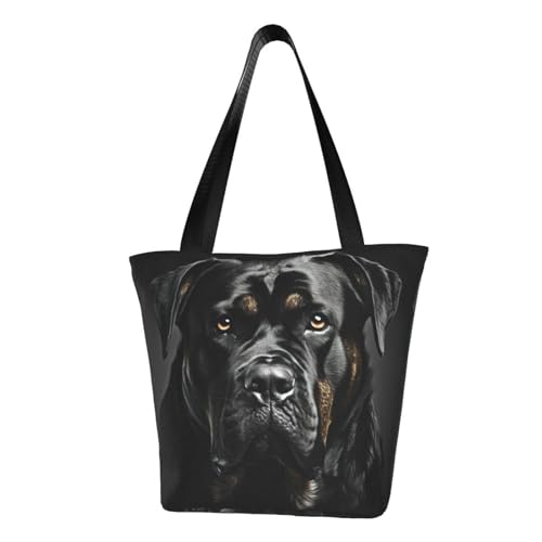 rottweiler bequeme Schultertasche mit Tapetendruck, Sommer-Handtasche, Reisen, Strand, Arbeit, täglicher Gebrauch, vielseitig tragbar von CADREWY