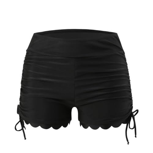 CADTARBAB Damen Badeshorts Bauchkontrolle Schwimmshorts UPF50+ Schwimmhose Hohe Taille Kurze Badehose Wassersport UV Schutz Schwimmunterteil (M) von CADTARBAB