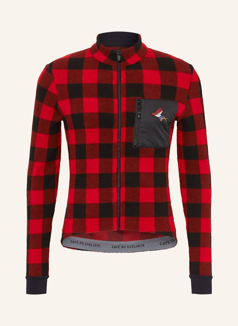 Café Du Cycliste Fleece-Radtrikot Solange rot Café Du Cycliste Fleece-Radtrikot Solange rot von CAFÉ DU CYCLISTE