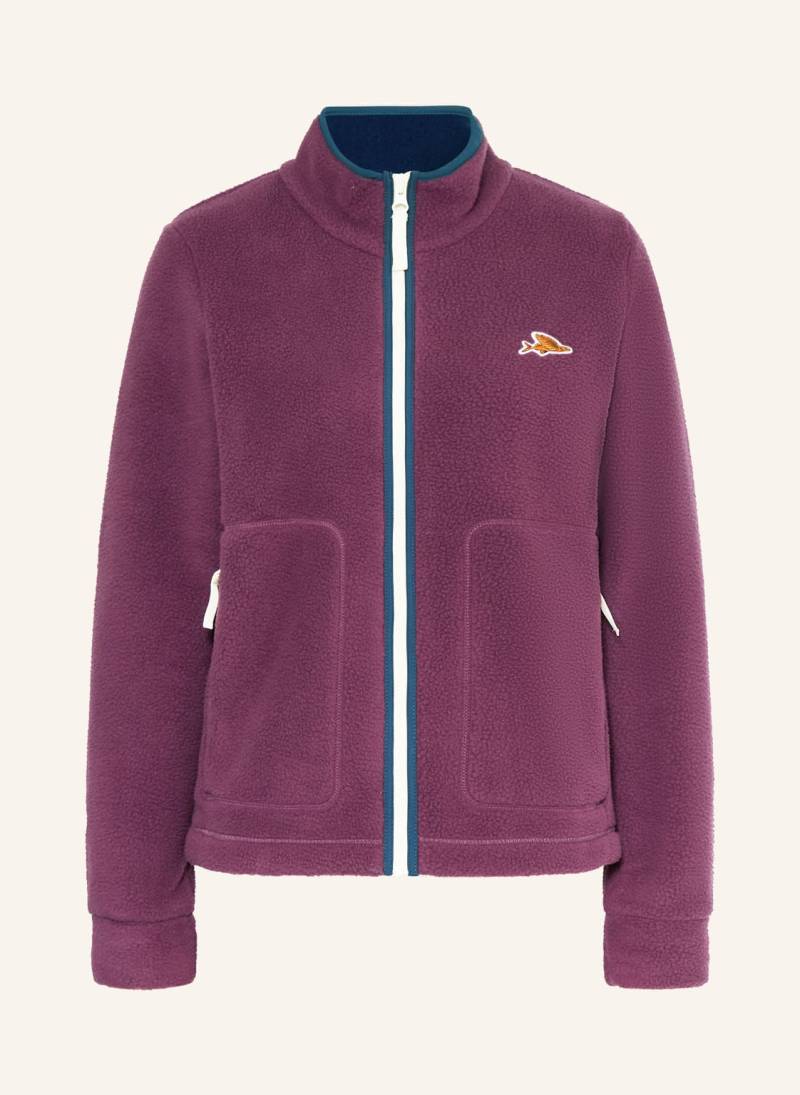 Café Du Cycliste Fleecejacke Domitille lila von CAFÉ DU CYCLISTE