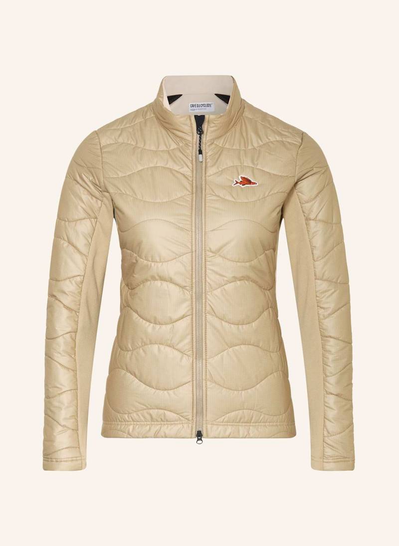 Café Du Cycliste Radjacke Albertine beige von CAFÉ DU CYCLISTE