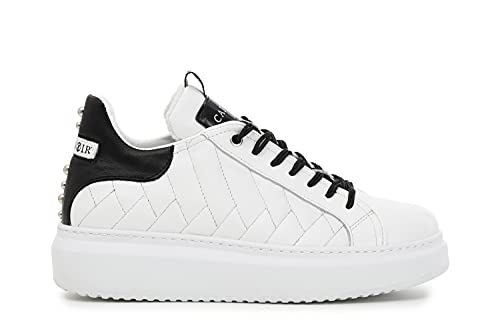 CAFeNOIR Damenschuhe Schnürschuhe Sportive Sneaker Weiß Freizeit, Schuhgröße:40 EU von CAFèNOIR