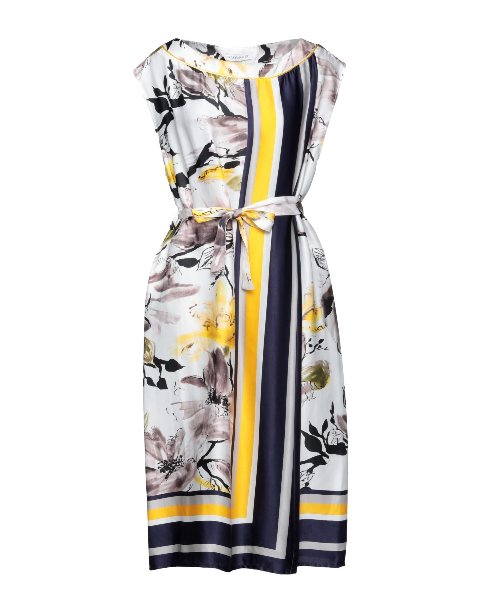 CAFèNOIR Midi-kleid Damen Gelb von CAFèNOIR