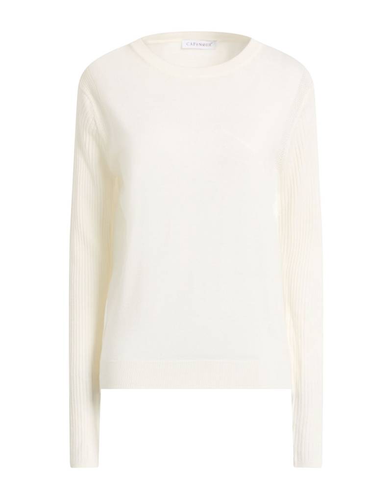 CAFèNOIR Pullover Damen Elfenbein von CAFèNOIR