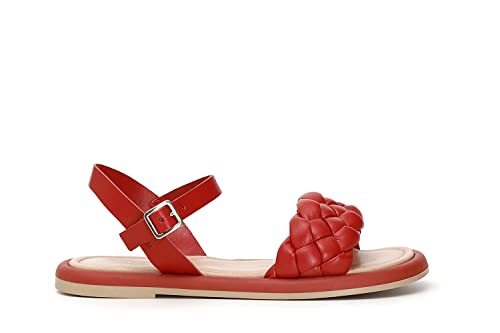 Cafè Noir C1JS1207R007390 GILDA-SANDALE MIT GEWEBTEM OBERMATERIAL ROSSO 39 von CAFèNOIR