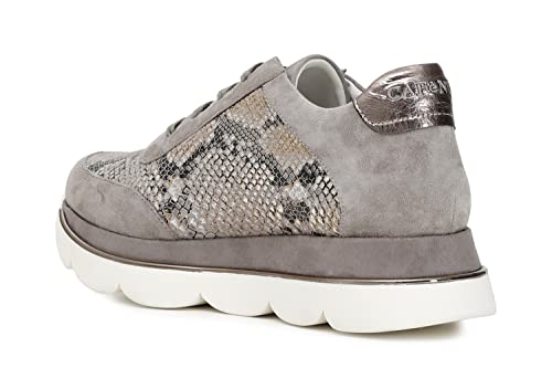 Cafè Noir FDB596273380 Taupe 38 Wildleder Sneakers MIT Python Print von CAFèNOIR