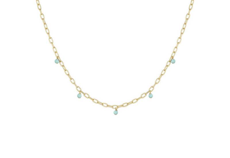 CAÏ Collierkettchen 925 Silber vergoldet Amazonit von CAÏ