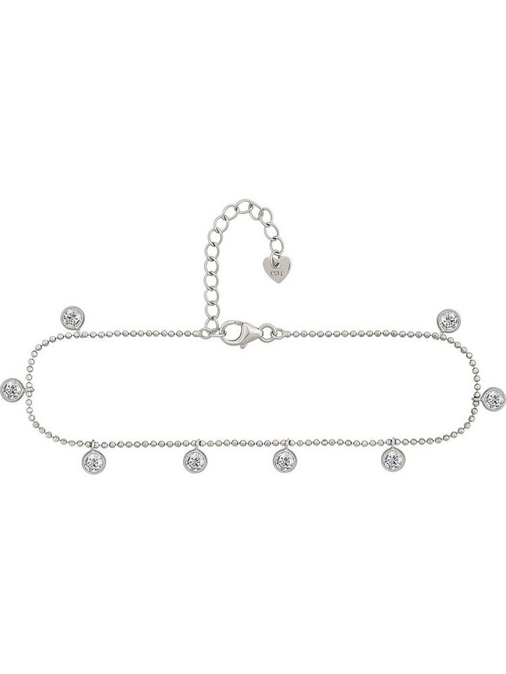 CAÏ Fußkette Caï Damen-Fußkette 925er Silber 8 Zirkonia von CAÏ