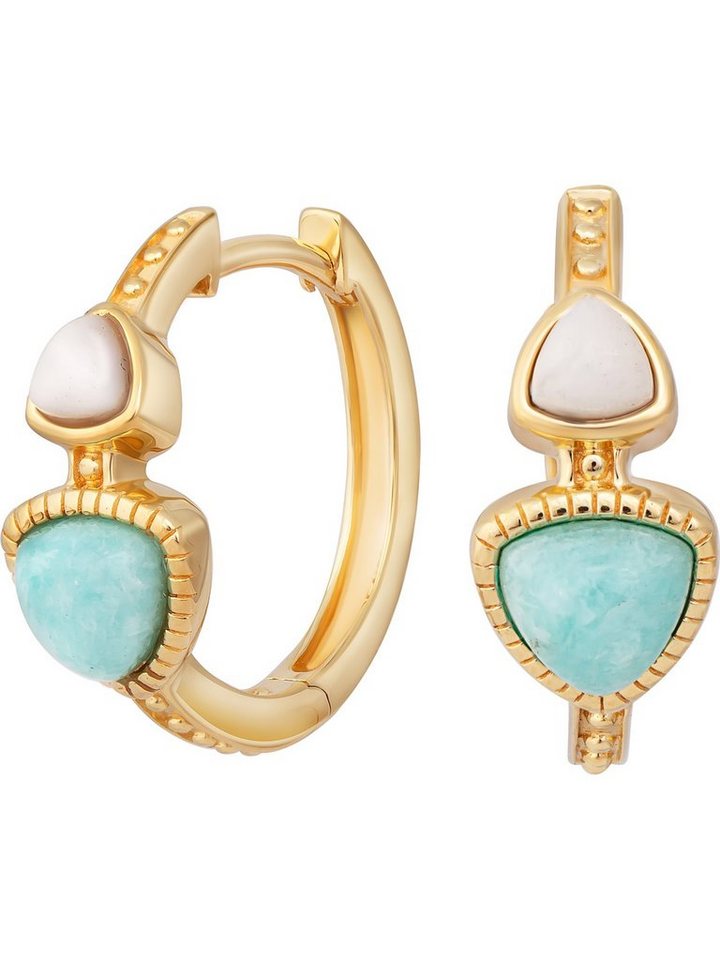 CAÏ Paar Creolen Caï Damen-Creolen 925er Silber 2 Amazonit (Paar) von CAÏ