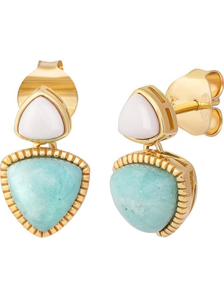 CAÏ Paar Ohrstecker Caï Damen-Ohrstecker 925er Silber 2 Amazonit von CAÏ