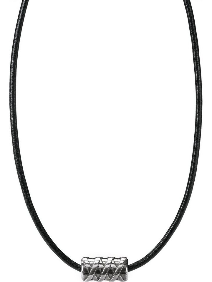 CAÏ Silberkette Caï Herren-Kette 925er Silber, Leder von CAÏ