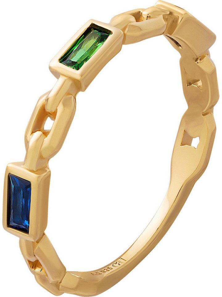 CAÏ Silberring Caï Damen-Damenring 925er Silber 1 Glasstein, Glasstein von CAÏ