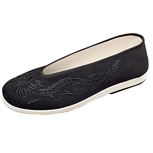 Chinesische Stoffschuhe Causal Martial Art Canvas Schuhe Schwarz Tai Chi Kung Fu Schuhe für Männer Frauen von CAIJ