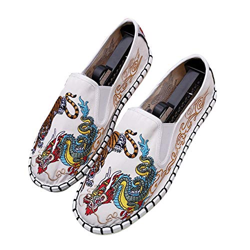 Kung Fu Tai Chi Schuhe für Männer Frauen Unisex Applikation Chinesische Stoffschuhe Slip On Martial Arts Schuhe Weiß von CAIJ