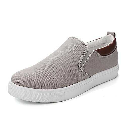 Low-Top Slip Fashion Sneakers Casual Canvas Sneakers Comfortable Flats Breathable Slip On Sneakers Low Slip On Loafers Boat Shoes Walking Driving Tennis Outdoor Men's Sneakers von CAIJ