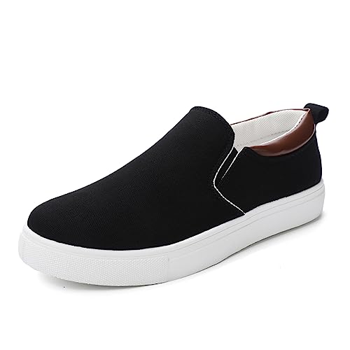 Low-Top Slip Fashion Sneakers Casual Canvas Sneakers Comfortable Flats Breathable Slip On Sneakers Low Slip On Loafers Boat Shoes Walking Driving Tennis Outdoor Men's Sneakers von CAIJ