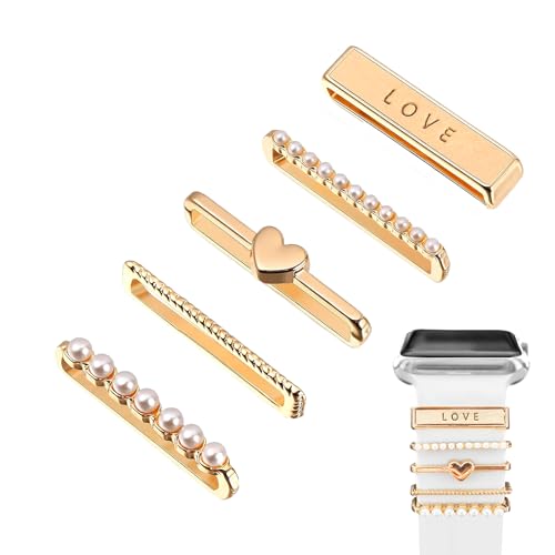 5 Stück Charm Armband für Apple Watch,Charms Gold Schmuck Damen Smartwatch Charme,Uhrenarmband Accessories,Armbänder Band Mit Love Zubehör Und Funkelnder Schmuck,für Applewatch Bereich 8 7 6 5 4 3 2 1 5 Stück Charm Armband für Apple Watch,Charms Gold Schmuck Damen Smartwatch Charme,Uhrenarmband Accessories,Armbänder Band Mit Love Zubehör Und Funkelnder Schmuck,für Applewatch Bereich 8 7 6 5 4 3 2 1 von CAIKAILIOR