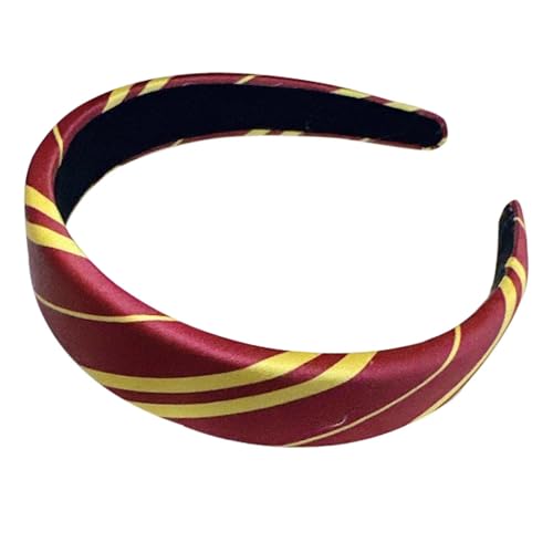 Haarreif für Harry Hermine Kostüm,Gryffindor Haarschmuck Potter Damen Zubehör,Kinder Mädchen Klassischer Burgunderrot Schlieren Haarband,für Harry-Potter-Kostüm,Faschingskostüme,Cosplay,Schuluniform von CAIKAILIOR