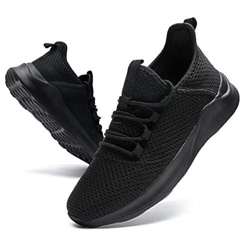 CAIQDM Damen Turnschuhe Sneaker Schuhe Damen Sportschuhe Laufschuhe Tennisschuhe Outdoor Running Damen Walkingschuhe Straßenlaufschuhe Atmungsaktiv rutschfest Leichtgewichts Schwarz 40 von CAIQDM