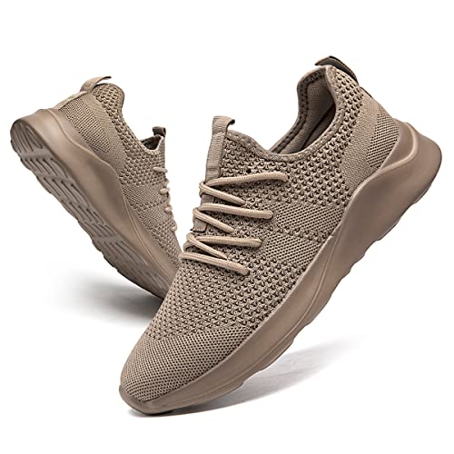 CAIQDM Damen Turnschuhe Sneaker Schuhe Damen Sportschuhe Laufschuhe Tennisschuhe Outdoor Running Damen Walkingschuhe Straßenlaufschuhe rutschfest Atmungsaktiv Leichtgewichts Braun 36 von CAIQDM