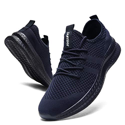 CAIQDM Schuhe Herren Laufschuhe Sneaker Outdoor Sportschuhe Turnschuhe Männer Joggingschuhe Atmungsaktiv Running Shoes Men Walking Schuhe Freizeitschuhe Fitness Schuhe Blau 48 EU von CAIQDM