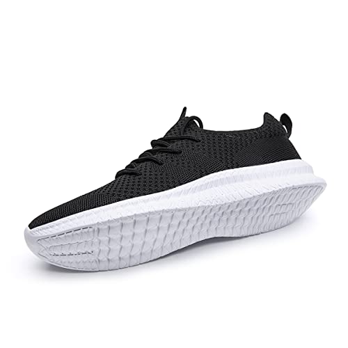 CAIQDM Schuhe Herren Laufschuhe Sneaker Outdoor Sportschuhe Turnschuhe Männer Joggingschuhe Atmungsaktiv Running Shoes Men Walking Schuhe Freizeitschuhe Fitness Schuhe Schwarz Weiß 41 EU von CAIQDM