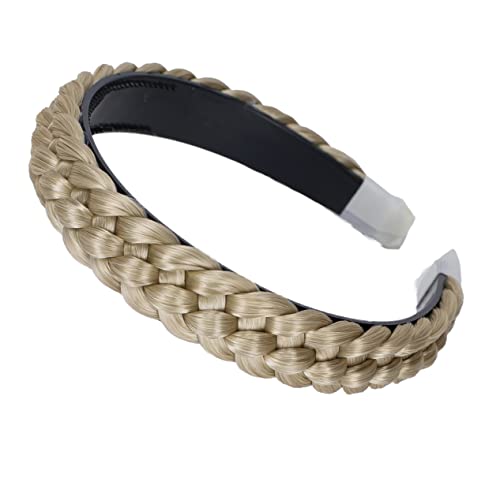 CAISHA Haarreifen Zopf Geflochten Haarteil Haarband Kopfschmuck Haarschmuck Blond HR2 von CAISHA