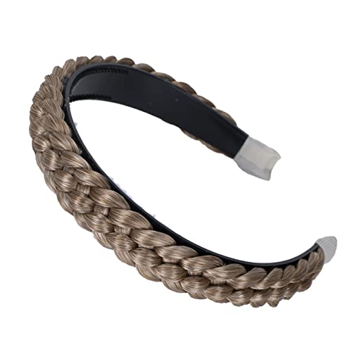 CAISHA Haarreifen Zopf Geflochten Haarteil Haarband Kopfschmuck Haarschmuck Blond Mix HR3 von CAISHA