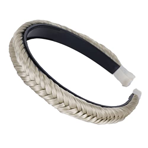 CAISHA Haarreifen Zopf Geflochten Haarteil Haarband Kopfschmuck Haarschmuck Hellblond HHR4a von CAISHA