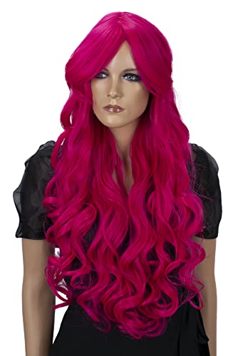 CAISHA 80cm Extra Langhaarige Perücke Voluminös Cosplay Party Wig Rosa CP14 von CAISHA