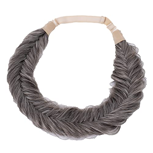 CAISHA Fischgrätenzopf Zopf Haarteil Haarband Stirnband Haarschmuck Geflochten Hellbraun Mix HZ306 von CAISHA