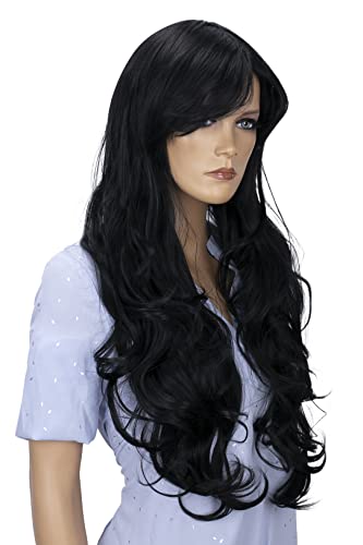 CAISHA Perücke Voluminös Langhaar Cosplay Theater Show Gewellt Schwarz FP712 von CAISHA