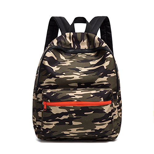 Schultaschen Armee Tarnung Kinder Kinder Rucksäcke Leichte Schulter Rucksack Daypack für Jungen und Mädchen (Army grün) von CAIWEI