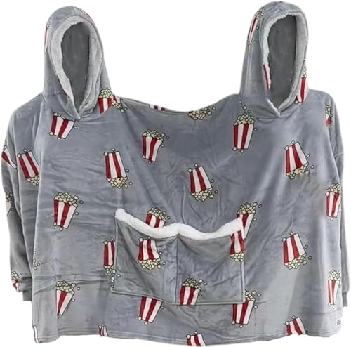 CAKEASY Intimer Kapuzenpullover, Uni, Oversize, langärmlig, für Paare, mit Kapuze, Popcorn, Large von CAKEASY