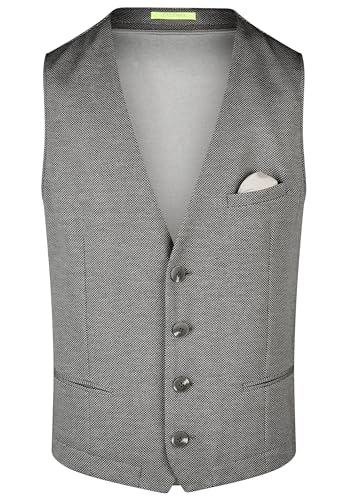 Calamar Cotton Blend Sakko Weste GRAU, 50 von CALAMAR MENSWEAR