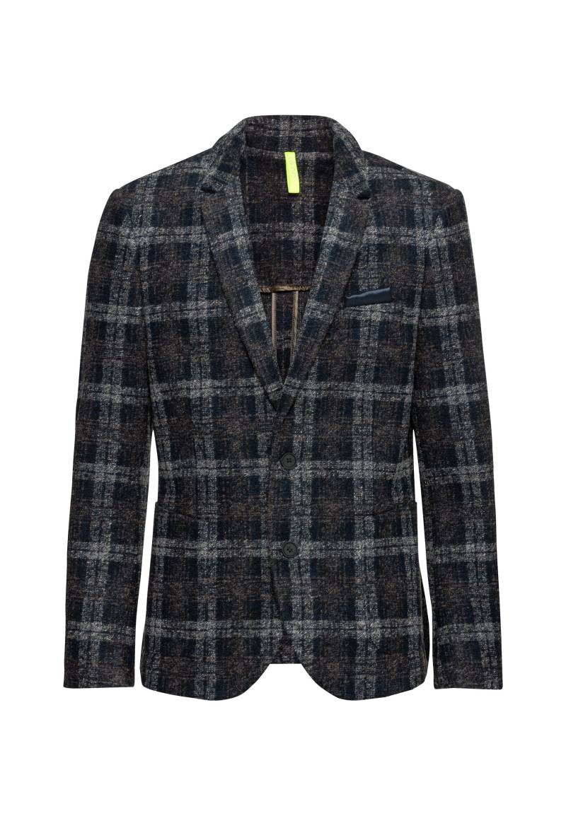 CALAMAR - Calamar Knitted Check Blazer dark blue - Gr. - 50 von CALAMAR