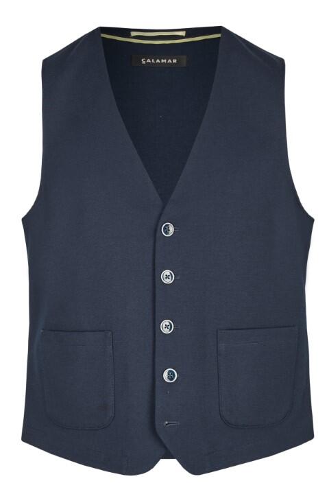 CALAMAR - Sakkoweste blau-blau /dunkel - Gr. - 54 von CALAMAR