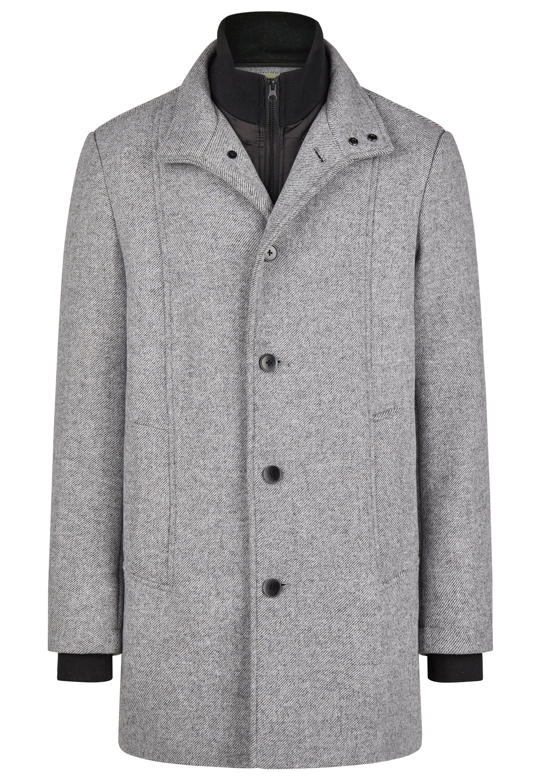 CALAMAR - Twill Wollmantel light grey - Gr. - 56 von CALAMAR