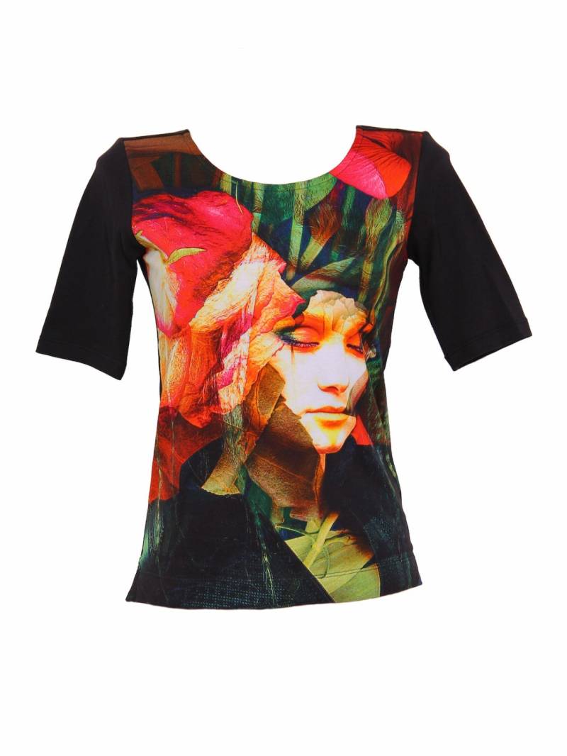 Dressy Top Für Frauen Mit Eleganten Druck Dressy Top Für Frauen Mit Eleganten Druck von CALAPHYA