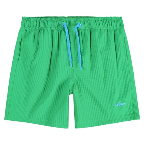 CALBOUNT Jungen Badeshorts Strand Mesh Shorts Leichte Schwimmhose mit Mesh Grasgrün 140-146 von CALBOUNT