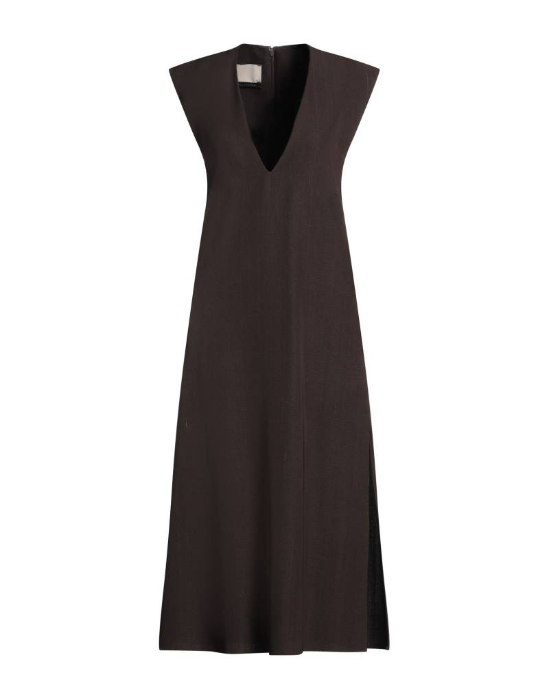CALCATERRA Midi-kleid Damen Dunkelbraun von CALCATERRA