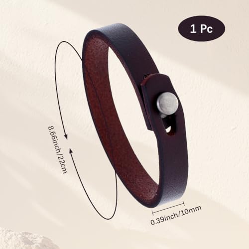 CALFOVERA 3 Farben Echtes Lederarmband Für Männer Verstellbares Schicht Lederwickelarmband Punk Stil Stapelbare Armbänder Armspange Mit Legierungsnieten Für Kostümschmuck Party Cosplay Geschenk von CALFOVERA