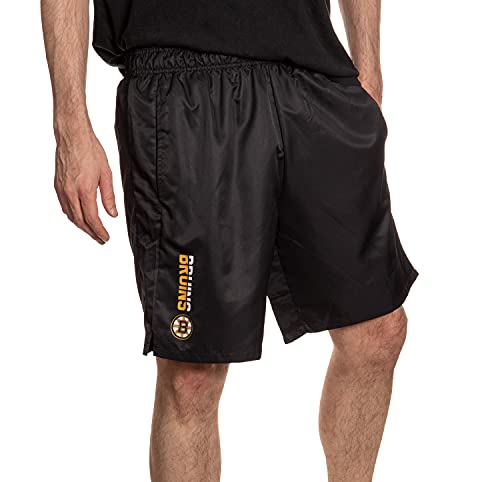 Calhoun NHL Mens Single Layer Quick Dry Shorts with Pockets (Boston Bruins, Medium) von CALHOUN