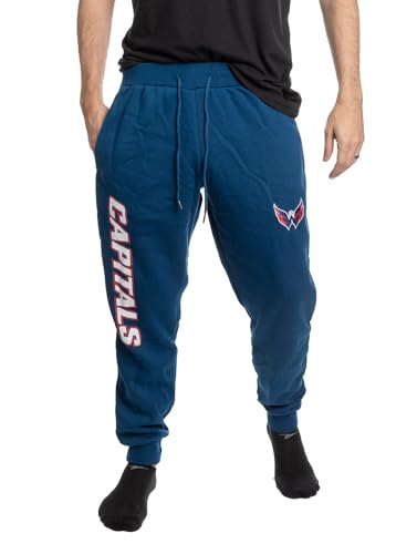 Calhoun NHL Herren-Jogginghose aus Baumwoll-Fleece, Washington Hauptstädte, X-Groß von CALHOUN