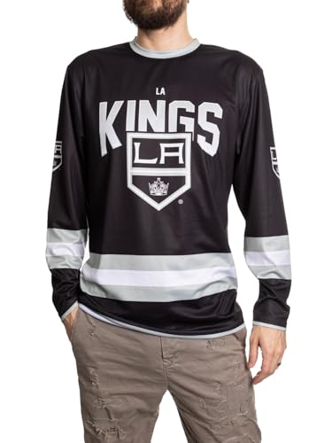 NHL Herren Game Day Langarm Performance Loose Fit Rashguard, LA Kings, XL von CALHOUN