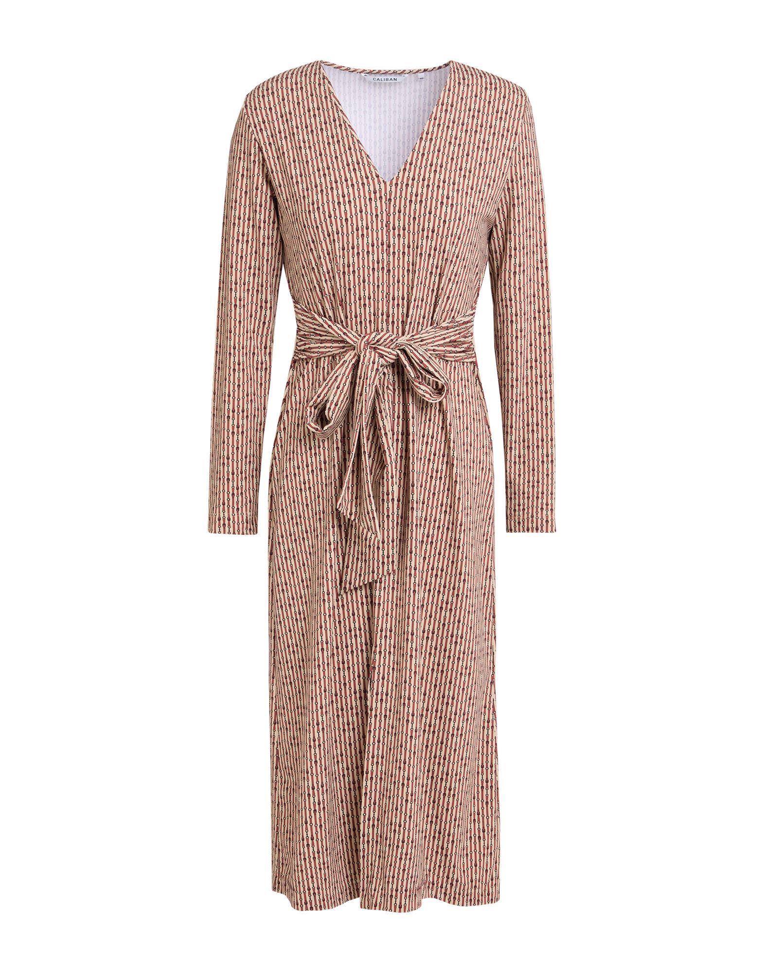 CALIBAN Midi-kleid Damen Beige von CALIBAN