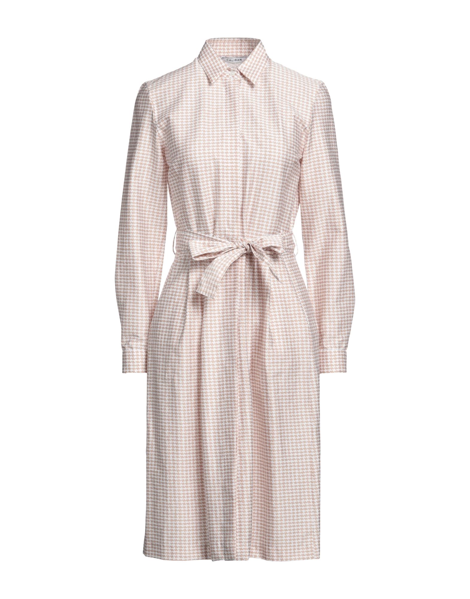 CALIBAN Midi-kleid Damen Beige CALIBAN Midi-kleid Damen Beige von CALIBAN