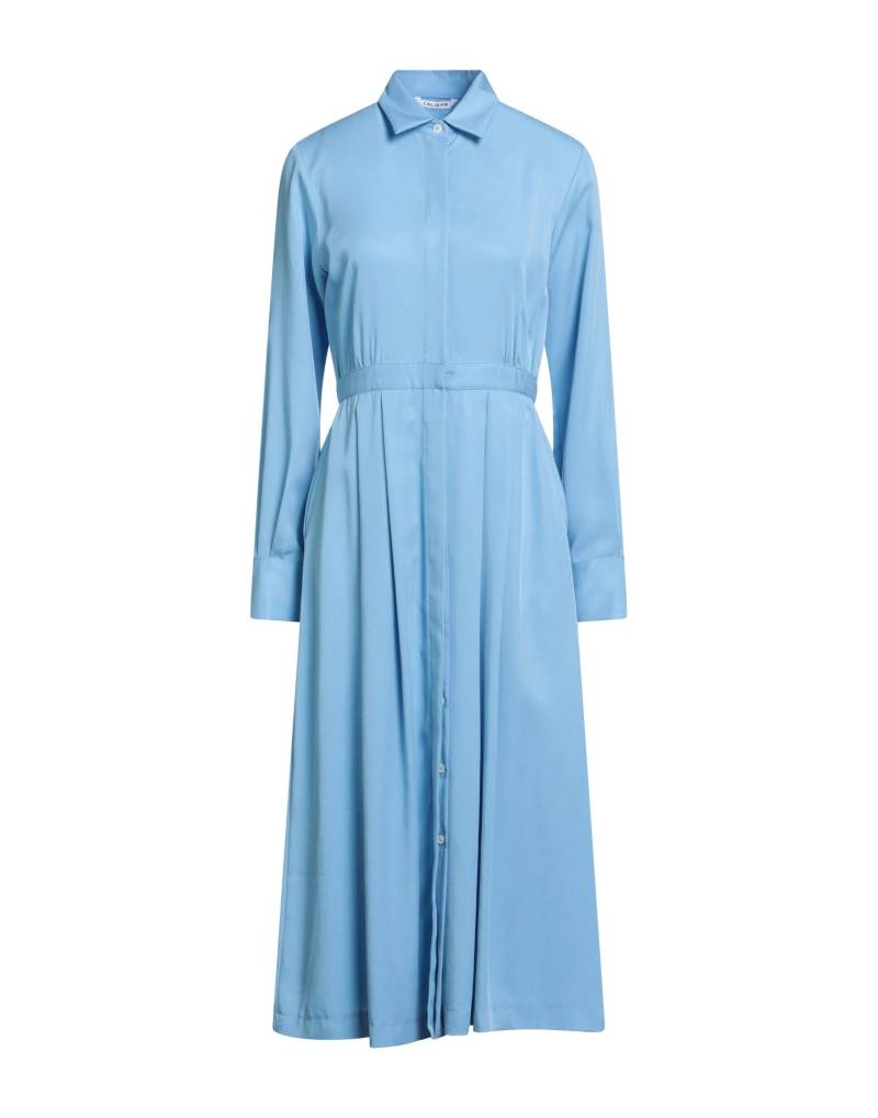 CALIBAN Midi-kleid Damen Hellblau von CALIBAN